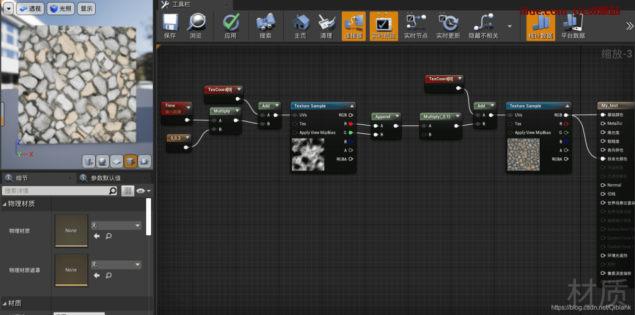 UE5上各种常见材质的制作方法 UE5上各种常见材质的制作方法