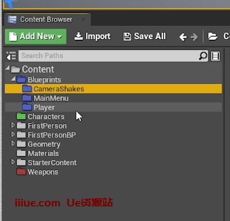 虚幻引擎的50个提高效率的技巧-快速开发提示 #07 UE - 彩色文件夹! 虚幻引擎的50个提高效率的技巧-快速开发提示 #07 UE - 彩色文件夹!