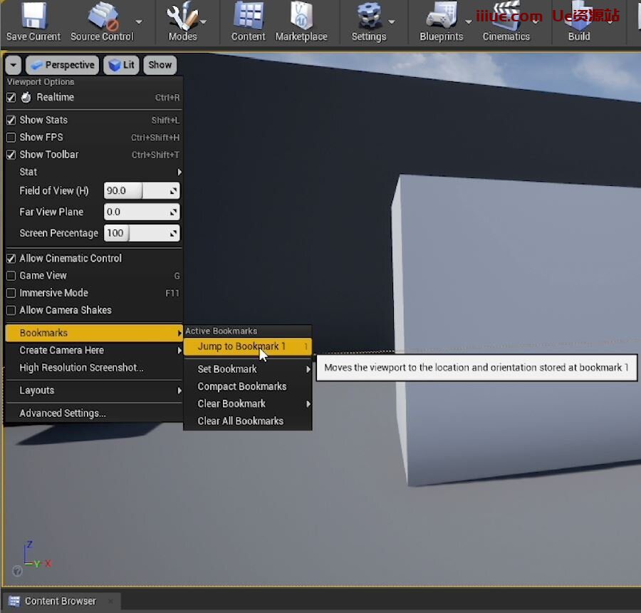 虚幻引擎的50个提高效率的技巧-快速开发技巧 #13 UE4 - 存储的摄像机位置 虚幻引擎的50个提高效率的技巧-快速开发技巧 #13 UE4 - 存储的摄像机位置
