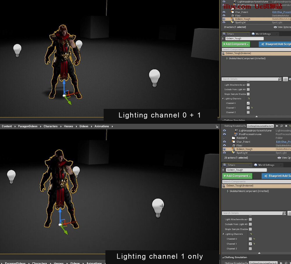虚幻引擎的50个提高效率的技巧-快速开发技巧 #18 UE4 - 独立的光照通道 虚幻引擎的50个提高效率的技巧-快速开发技巧 #18 UE4 - 独立的光照通道