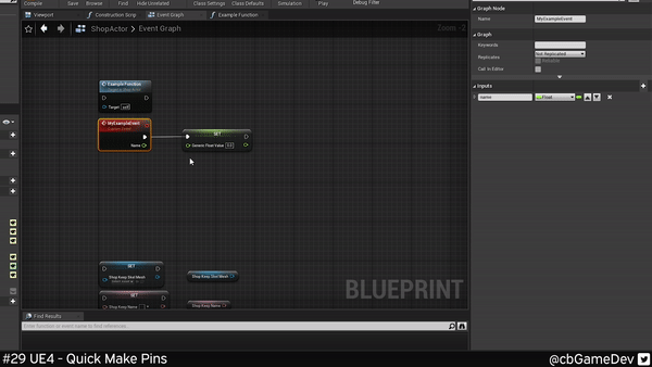 虚幻引擎的50个提高效率的技巧-快速开发技巧 #29 UE - 快速制作引脚 虚幻引擎的50个提高效率的技巧-快速开发技巧 #29 UE - 快速制作引脚