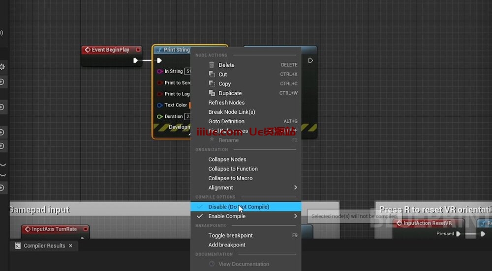 快速开发提示 #51 UE4 / UE5 - 禁用蓝图节点 快速开发提示 #51 UE4 / UE5 - 禁用蓝图节点