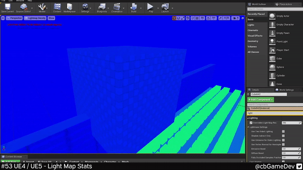 虚幻引擎快速开发提示 #53 UE4 / UE5 - 光照贴图统计信息 虚幻引擎快速开发提示 #53 UE4 / UE5 - 光照贴图统计信息