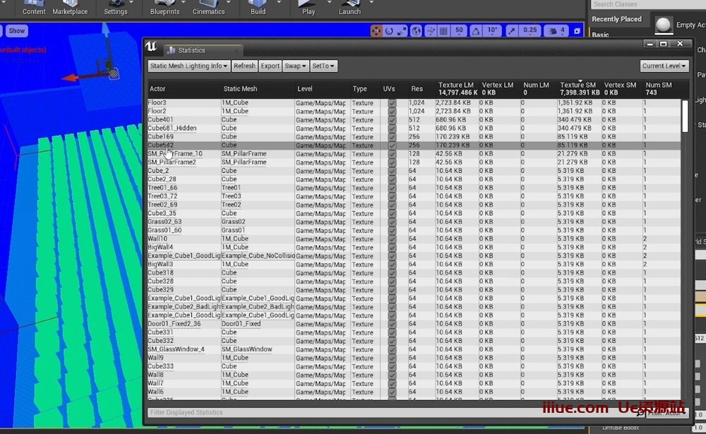 虚幻引擎快速开发提示 #53 UE4 / UE5 - 光照贴图统计信息 虚幻引擎快速开发提示 #53 UE4 / UE5 - 光照贴图统计信息