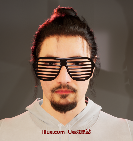 虚幻引擎UE metahuman的眼镜glasses资产,UE数字虚拟人眼镜glasses资源