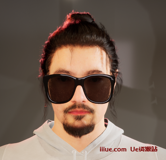 虚幻引擎UE metahuman的眼镜glasses资产,UE数字虚拟人眼镜glasses资源