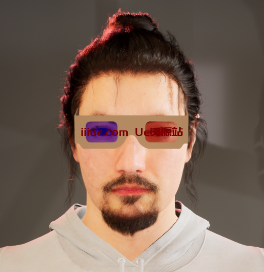 虚幻引擎UE metahuman的眼镜glasses资产,UE数字虚拟人眼镜glasses资源