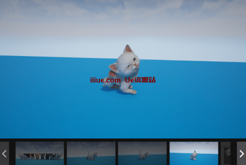 可爱的小猫模型，虚幻引擎可爱小猫模型