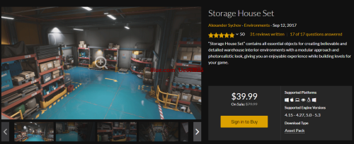 【UE5场景资源】三层别墅超大场景资源工程文件分享