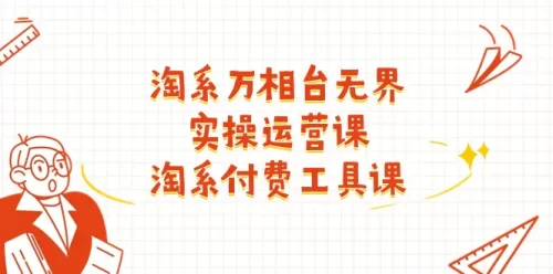 淘系-万相台无界实操运营课：淘系 付费工具课（40节课）