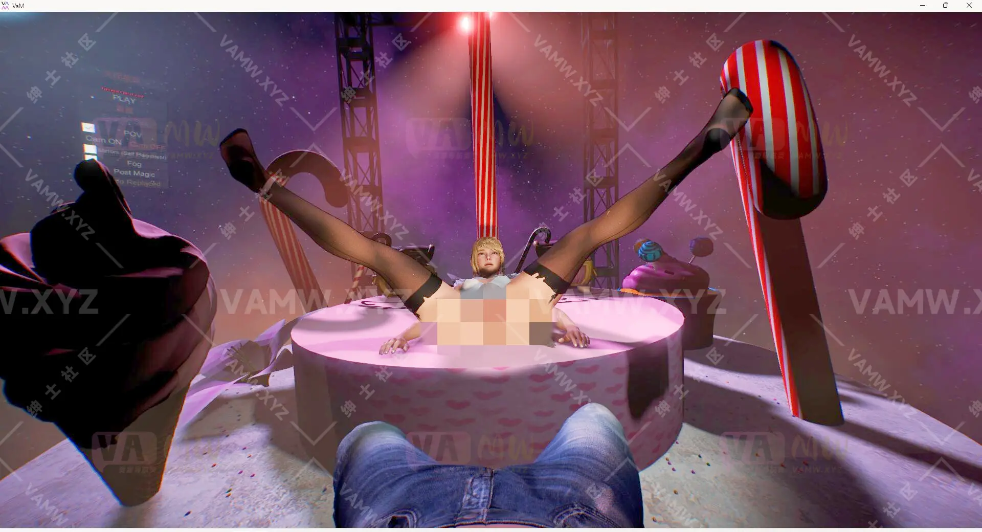 [VAM场景]真实女友游戏 舞摇诱惑大制作场景C&G-STUDIO.CandyCane.1