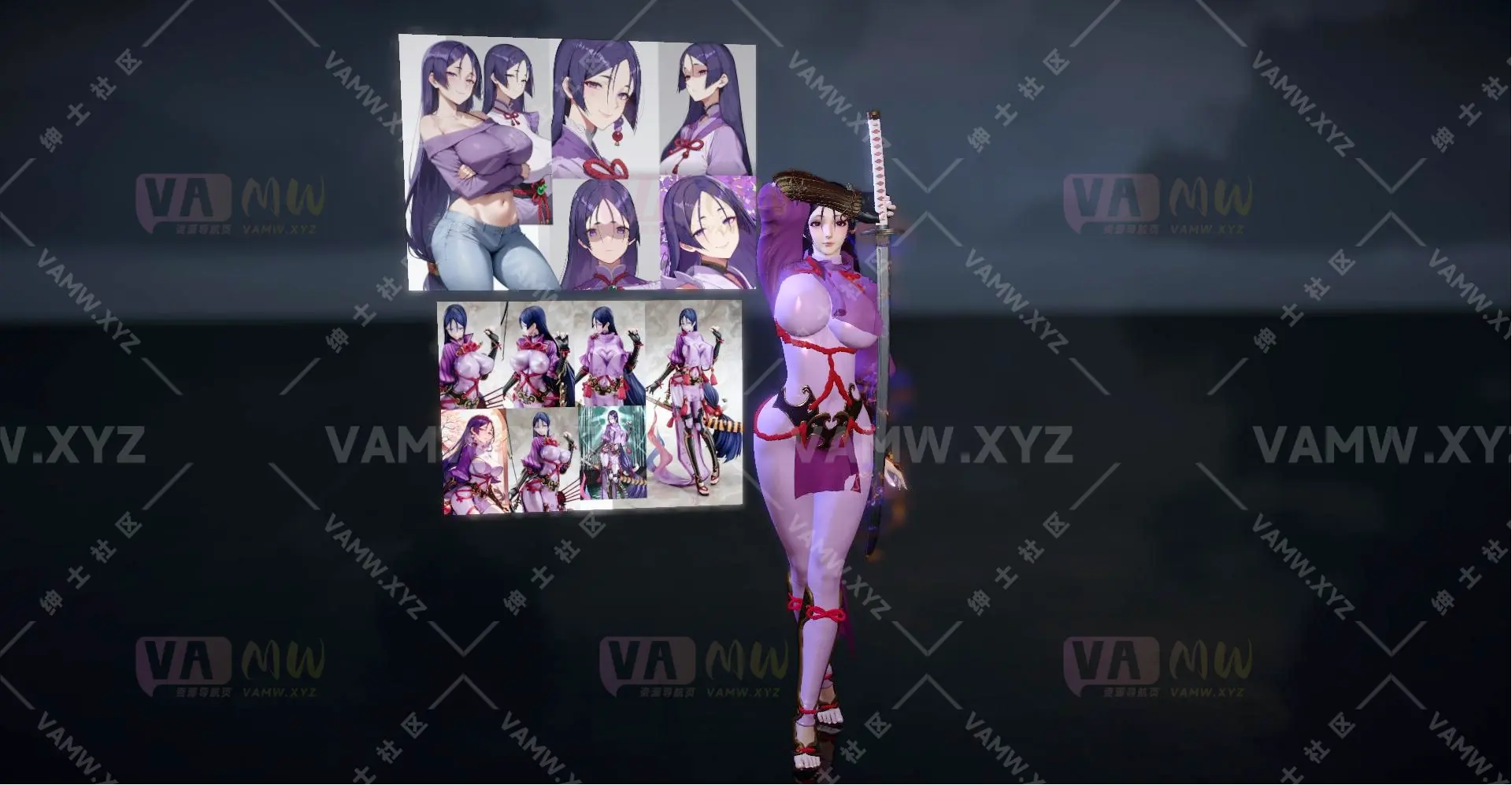 [VAM人物]真实女友游戏 Dnaddr.源頼光_Raikou_v1_2_AFD_25_4_9.1