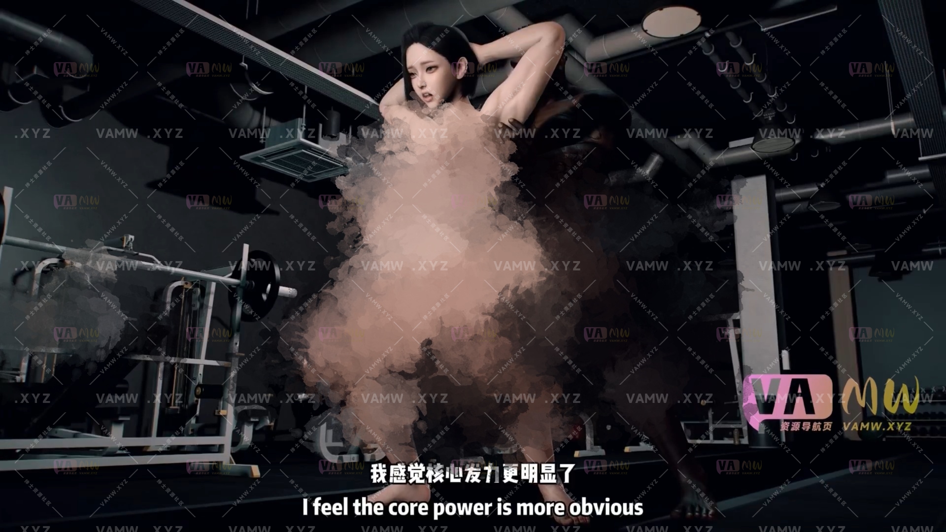 [大片] 真人中配 美女健身会所的私教 19’21